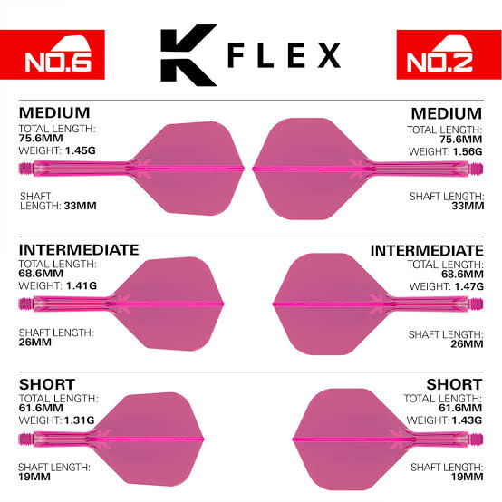 TARGET - K-Flex Pink No.2 One Piece Flights
