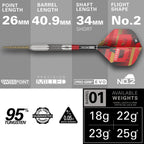 TARGET - Stephen Bunting G5 90% Tungsten SP Steel Tip Darts