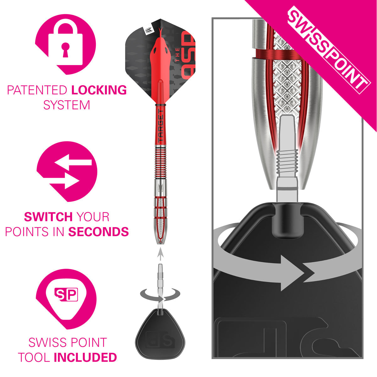 TARGET - Nathan Aspinall G2 95% Tungsten SP Steel Tip Darts