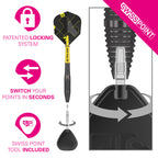 TARGET - Bolide Void 05 Swiss Point 90% Tungsten Steel Tip Darts