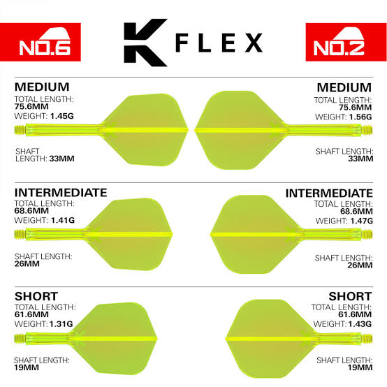 TARGET - K-Flex Yellow No.2 One Piece Flights