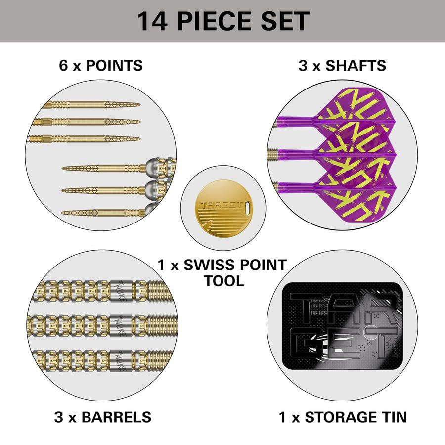 TARGET - Luke Littler G1 Prodigy 90% Tungsten SP Steel Tip Darts