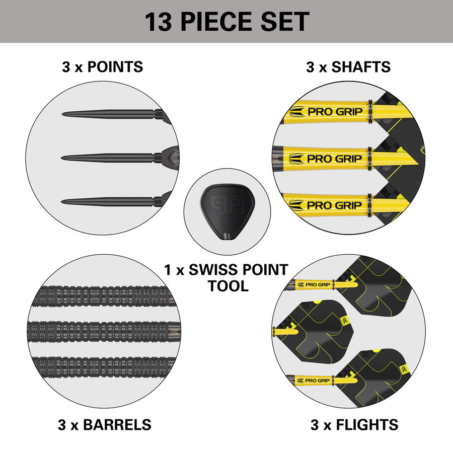 TARGET - Bolide Void 04 Swiss Point 90% Tungsten Steel Tip Darts