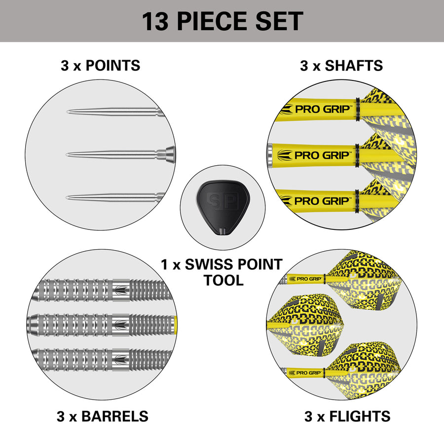 TARGET - Bolide 02 Swiss Point 90% Tungsten Steel Tip Darts