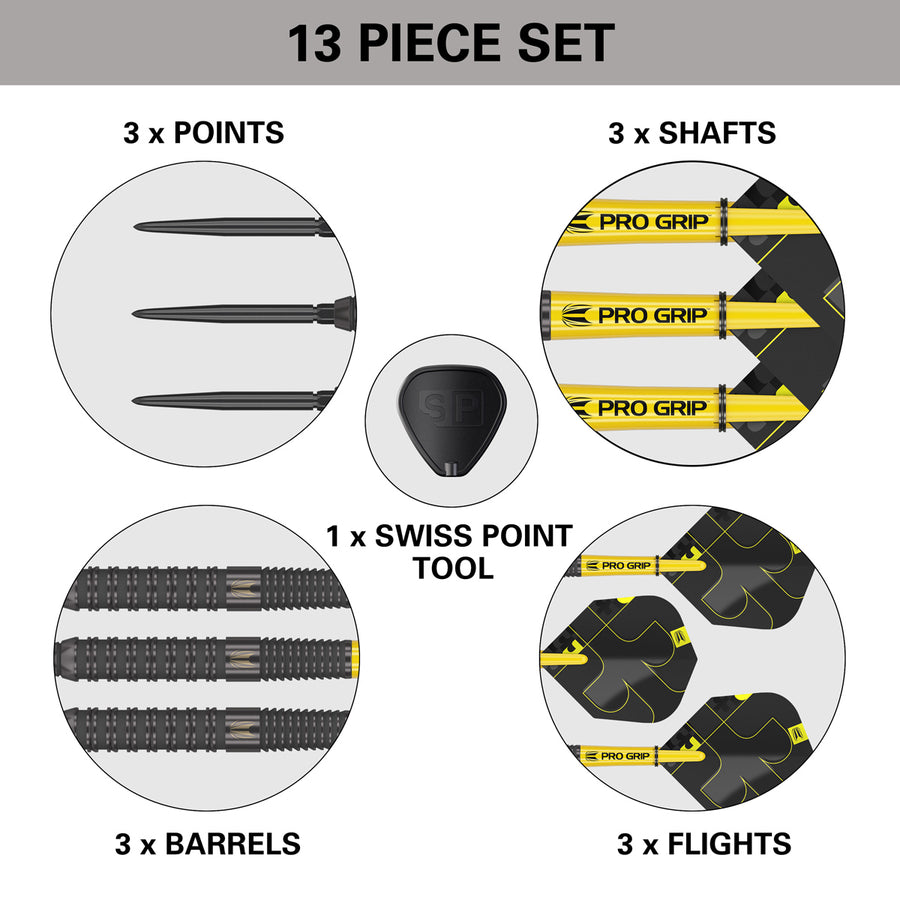TARGET - Bolide Void 02 Swiss Point 90% Tungsten Steel Tip Darts