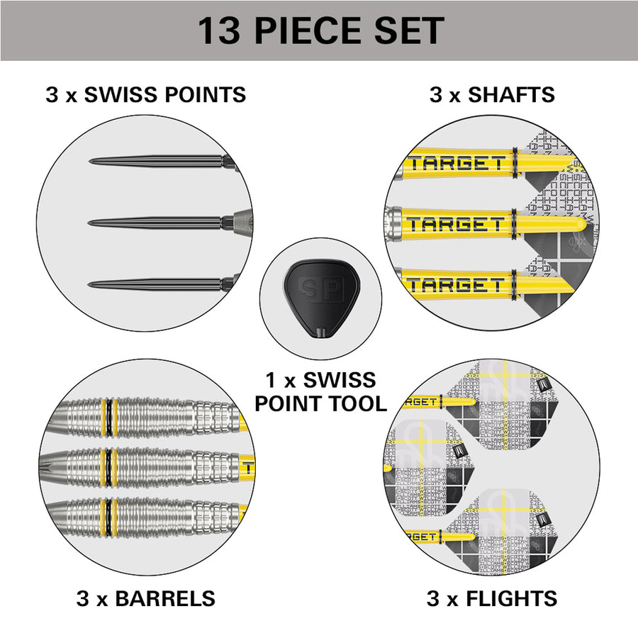 TARGET - Scott Williams G2 90% Tungsten SP Steel Tip Darts