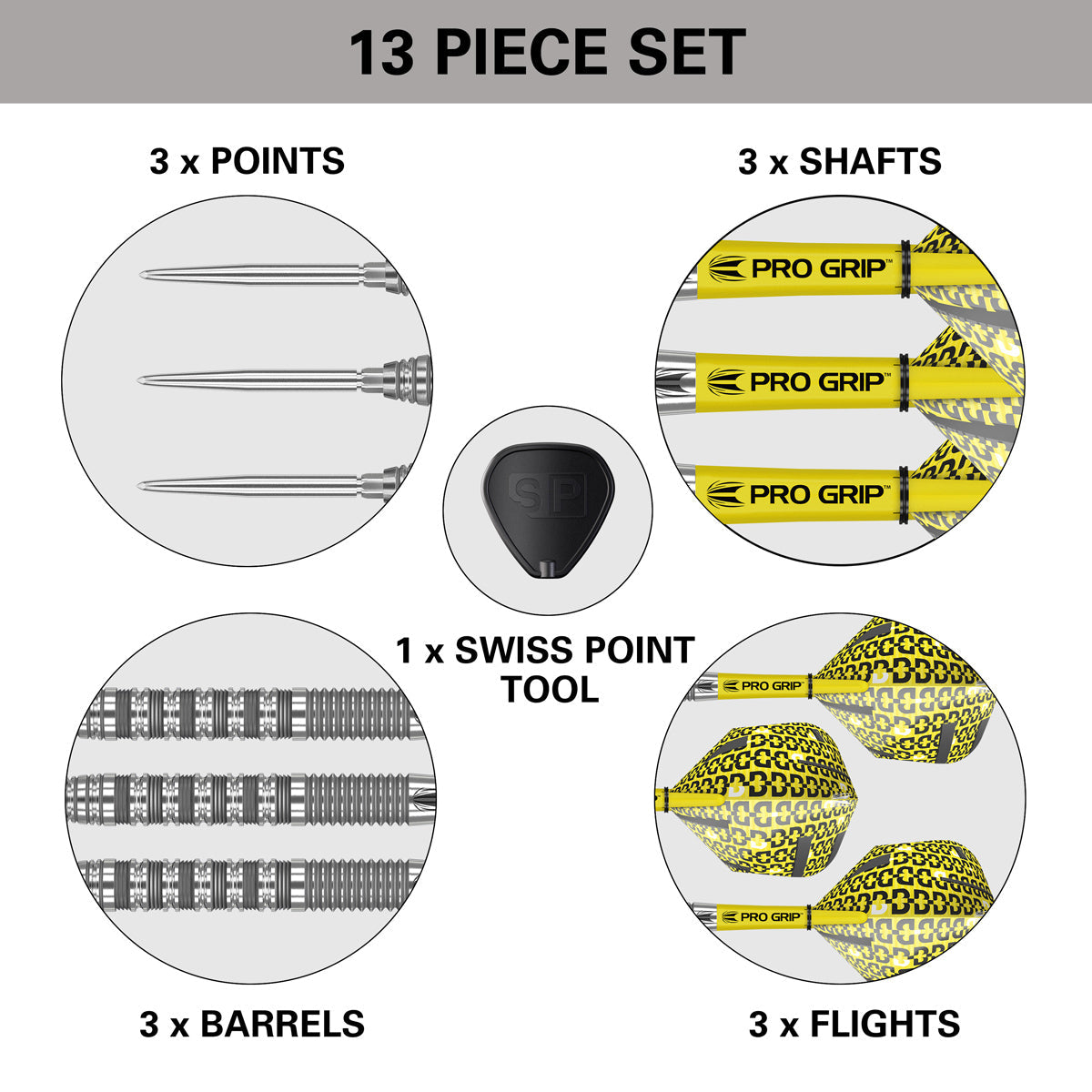 TARGET - Bolide 01 Swiss Point 90% Tungsten Steel Tip Darts