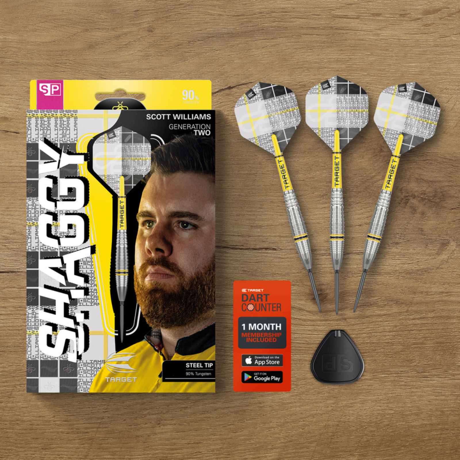 TARGET - Scott Williams G2 90% Tungsten SP Steel Tip Darts